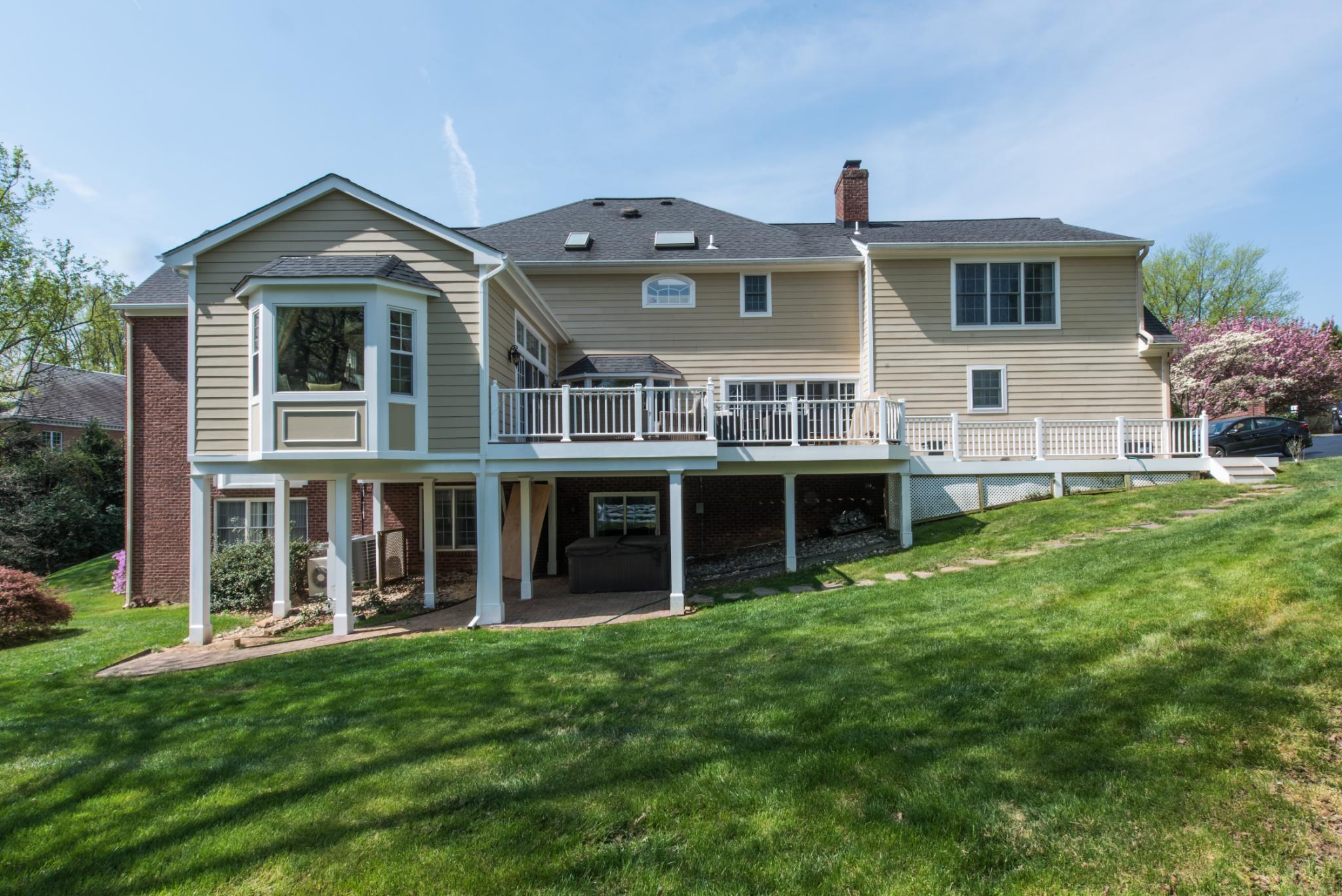 Northern Virginia home with a new deck